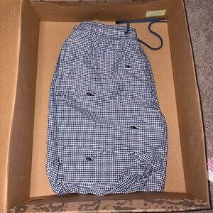 Vineyard Vines Navy Checkered Swim Shorts